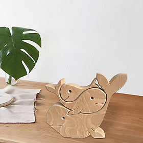 Wood Animal Decor Mother's Day Gift Wooden Desktop Decoration