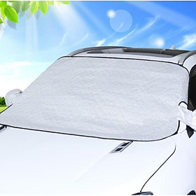 Tấm bạt che chắn nắng chống thấm ngoài kính lái ô tô 4 lớp B3 - Kích thước: 193*126cm (Hàng đẹp cao cấp dày dặn)