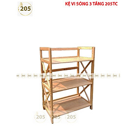 Kệ vi sóng chữ X 3 tầng. 4 tầng, 5 tầng gỗ cao su - hàng chính hãng 205TC