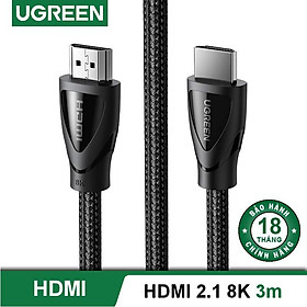 Cáp HDMI 2.1 hỗ trợ 8K/60Hz dài 1-3m UGREEN HD140 - Hàng chính hãng