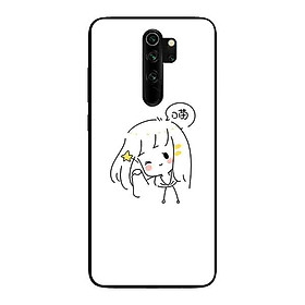 Ốp Lưng in cho Xiaomi Redmi Note 8 Pro Mẫu Nàng Đáng Yêu - Hàng Chính Hãng