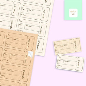 Bộ 24 Nhãn Vở C - Linh Lan