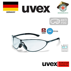 Kính UVEX 9153105 Racer MT Sporty Sunglasses Metal Frame Clear Anti-Fog Len
