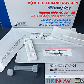 [HCM] KIT TEST NHANH COVID19 ACON FLOWFLEX MỸ COMBO LẺ 1 KIT 5 KIT 10 KIT 1 HỘP