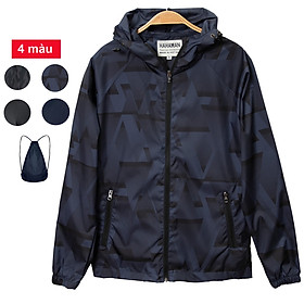 ÁO KHOÁC DÙ NAM HAHAMAN 2 TRONG 1 CHUYỂN ĐỔI THÀNH BALO SIÊU NHẸ AKD02