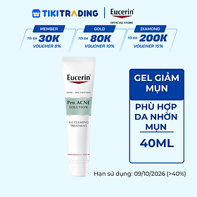 Gel giảm mụn sau 1 tuần Eucerin Pro Acne A.I. Clearing Treatment 40ml