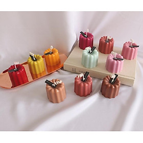 Mua Nến sáp thơm Hình bông hoa Vân sọc dọc nổi Korea Style sáng tạo
