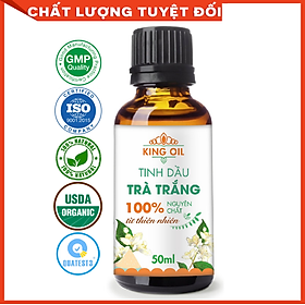 Tinh dầu Trà Trắng 50ml nguyên chất từ thiên nhiên, xông phòng, khử mùi, thơm phòng, đuổi muỗi - KingOil