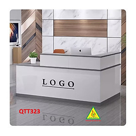 Mua Bàn lễ tân  quầy bán hàng  bàn dịch vụ thương mại đơn giản và hiện đại QTT323