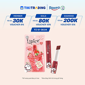 Son dưỡng có màu tự nhiên LipIce Sheer Color Q Strawberry Tea (Trà dâu) 2.4g
