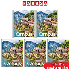 Combo 5 Tập Adventure B5 Kẻ Ngang Có Chấm 200 Trang ĐL 58-65g/m2 - Campus NB-BAVT200 (Mẫu Màu Giao Ngẫu Nhiên)