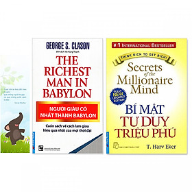 Combo 2 quyển: Người Giàu Có Nhất Thành Babylon, Bí Mật Tư Duy Triệu Phú (Tặng kèm bookmark danh ngôn hình voi)  