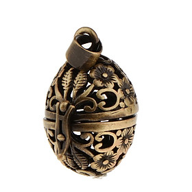 Essential Oil Diffuser Perfume Copper Hollow Locket Pendant Charms