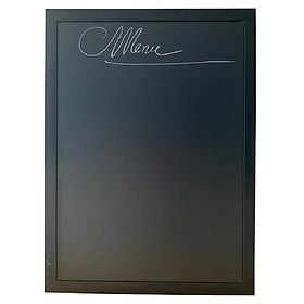 Bảng đen menu viết phấn khung gỗ đen treo tường 40x60cm