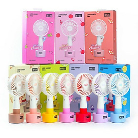Mua QUẠT CẦM TAY CÓ ĐÈN LED BT21 CHÍNH HÃNG