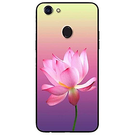 Ốp lưng dành cho Oppo F1s - A83 - Oppo F5 ( F5 Youth ) - F7 mẫu Sen Nền Tím Vàng