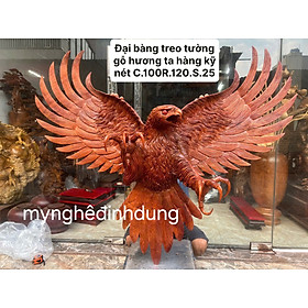 Mua Tượng  con đại  bàng phong thủy cầu tài lộc bằng  gỗ  hương víp