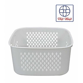 Mua Giỏ caro thấp đựng đồ đa năng có quai cầm Việt Nhật  Rổ nhựa đựng đồ dùng học tập  decor trang trí phòng (3372)