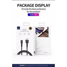 Mua Cáp Wiwu Gear Charging & Sync Cable 2.4A 1.2M G20 cho các thiết bị sạc Type-C  hỗ trợ sạc nhanh  chống rối - Hàng chính hãng