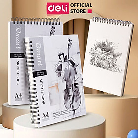 Sổ Vẽ Chuyên Dụng A3 A4 A5 Dmast Cao Cấp Deli - 160/ 300gsm Vẽ Chì Phác Họa Sketchnote Màu Nước Cơ Bản Chuyên Nghiệp