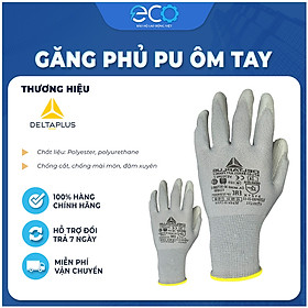 Mua Găng tay bảo hộ lao động Deltaplus VE702PG phủ PU ôm tay  dễ cầm nắm  chống dầu  sửa chữa  vận hành
