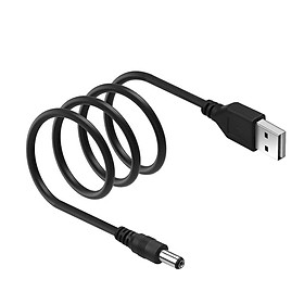 Dây cáp sạc 9V USB - DC 5.5mm - Có đèn báo sạc - Dùng cho Máy Hút Bụi Cầm Tay Vivu life sạc trên Ô tô - Modem wifi trong nhà - Các thiết bị điện tử mini