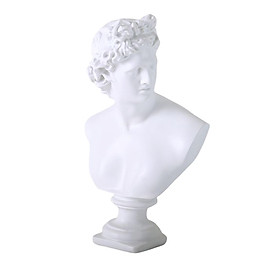 Statue Greek  Bust Sculpture for Home Decor - White