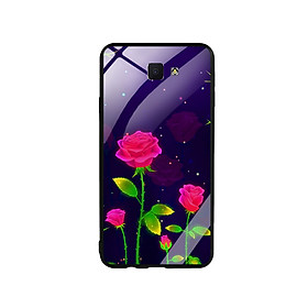 Ốp Lưng Kính Cường Lực cho điện thoại Samsung Galaxy J7 Prime - Rose 10