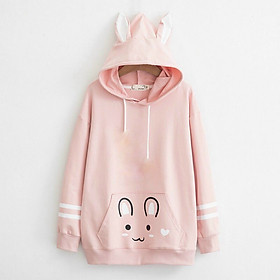 Áo hoodie nữ nỉ họa tiết cao cấp DT5