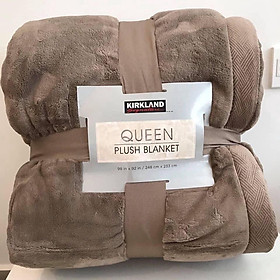 Chăn lông cừu KirkLand Plush Blanket Queen 248 x 233cm của Mỹ - Mẫu mới
