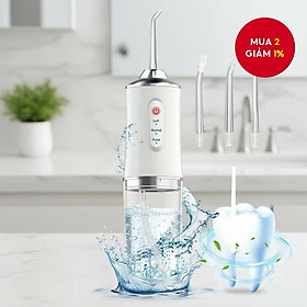 [HÀNG LOẠI 1 XỊN] ￼Máy Tăm Nước Cầm Tay Oral Irrigator - Vệ Sinh Răng Miệng Hiệu Quả, 3 Chế Độ Xịt, Chống Nước IpX7