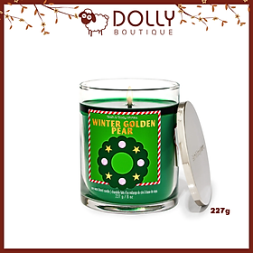 Nến Thơm 1 Bấc Winter Golden Pear Single Wick Candle 227g