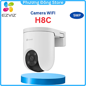 Camera Wifi EZVIZ H8C 5MP, Quay Quét 360 Độ, Đàm Thoại 2 Chiều, Ghi Hình Màu Ban Đêm- Hàng Chính Hãng