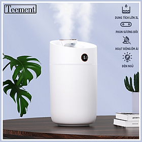 Mua Máy Phun Sương Nano Tạo Ẩm Không Khí TEEMENT  Máy Xông Và Khuyếch Tán Tinh Dầu Dung Tích 3 Lít Với 3 Chế Độ Phun  Tích Hợp Đèn Ngủ Tự Thay Đổi Màu Sắc  Phun Liên Tục 20h Và Tự Ngắt Khi Hết Nước - Hàng Chính Hãng