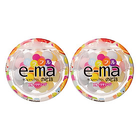 2 Hộp Kẹo Bổ Sung Vitamin C Uha Ema Vị Trái Cây (33g)
