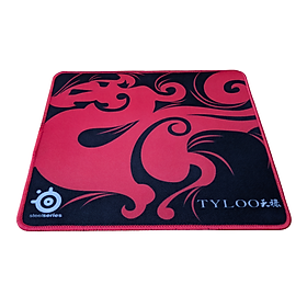 Miếng lót chuột, bàn di chuột, pad chuột khâu viền chuyên game TyLoo cỡ lớn loại dày 4mm size 25x30cm- Hàng chính hãng