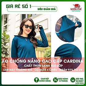 Áo chống nắng Thun lạnh 2 lớp, vải thông hơi cao cấp, có lưới tản nhiệt, thoáng khí làm mát cơ thể