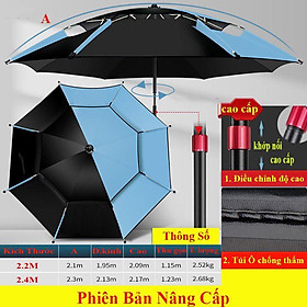 Mua Ô Dù Che Nắng Mưa Câu Cá 2 Tầng Cao Cấp