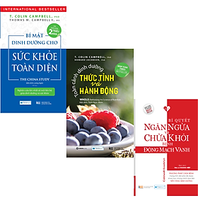 Combo Bí mật dinh dưỡng cho sức khỏe toàn diện + Toàn cảnh dinh dưỡng- Thức tỉnh và hành động + Bí quyết ngăn ngừa và chữa khỏi bệnh động mạch vành 