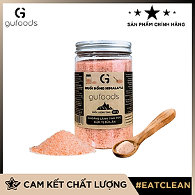 Muối hồng Himalaya GUfoods (dạng hạt mịn) - Tự nhiên, Giàu khoáng chất vi lượng, Không phụ gia, Không tinh chế - Hũ 400g