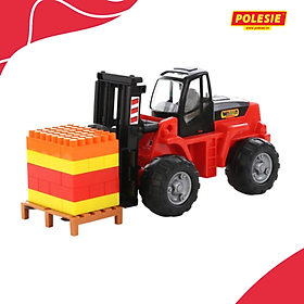 Xe nâng hàng đồ chơi PowerTruck kèm bộ xếp hình – Polesie Toys (Mẫu ngẫu nhiên)