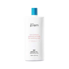 Kem Chống Nắng Make P:rem UV Defense Me. Calamine Sun Milk SPF50+ PA++++ Dạng Sữa 150ml