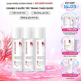 Combo 3 nước tẩy trang Sắc Ngọc Khang 145ml