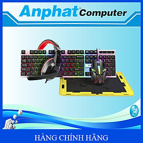 Mua Combo 4 món Phím+Chuột+Tai Nghe+Miếng Lót T-Wolf TF240 Led 7 Màu – Hàng Chính Hãng