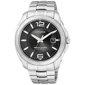 Đồng Hồ Nam Citizen Dây Thép Không Gỉ BL1240-59E - Mặt Đen (Sapphire)