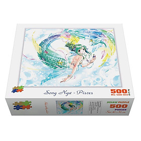 Bộ tranh xếp hình cao cấp 500 mảnh ghép – Song Ngư (40x50cm)