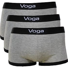 Set 3 quần sịp đùi nam Voga vải thun Rayon tự nhiên thoáng mát, hút ẩm