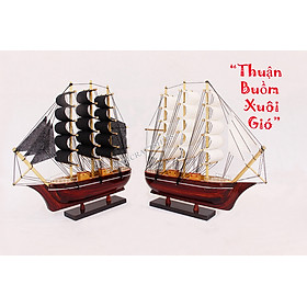 Combo 2 thuyền buồm PHONG THỦY 25cm