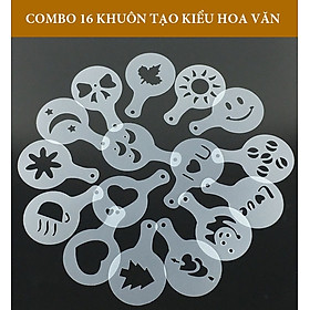 Mua 16 miếng nhựa tạo hình làm sữa cà phê capuchino