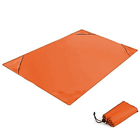 1.4x2m Waterproof Pocket Beach Blanket Folding Camping Mat Mattress Portable Solid Color Mat Outdoor Picnic Mat Sand Beach Mat